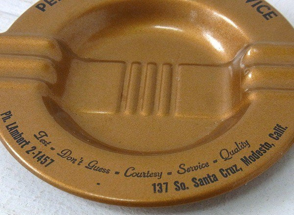 【AUTO SERVICE】ティン製・ノベルティ・ヴィンテージ・灰皿 /アシュトレイ USA