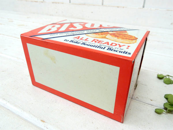 【BISQUICK】ビスクイック・たくさんのレシピカード付き・ヴィンテージ・レシピボックス/レシピ缶