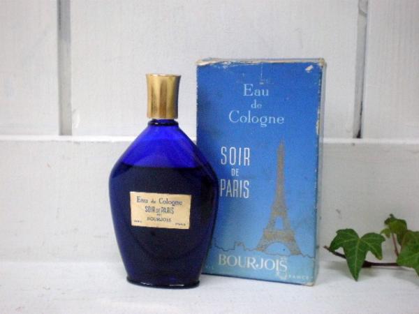 フランス　ブルジョワ・SOIR DE PARIS・箱付きアンティーク香水瓶・エッフェル塔