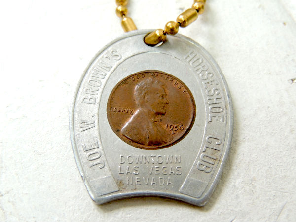 【GOOD LUCK】1956y・キーホルダー・コイン&古鍵2本付き・ラスベガス・カジノ