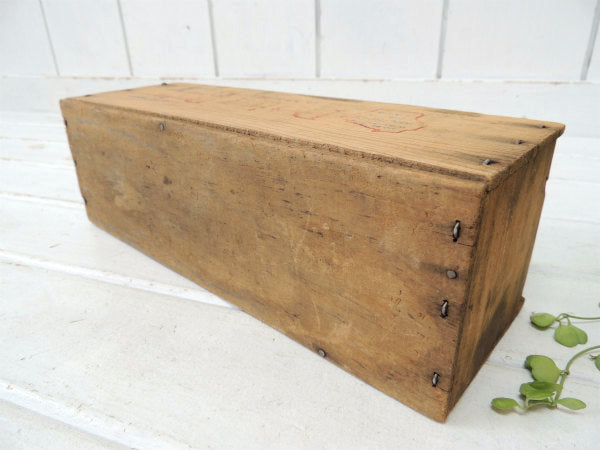 【Dairy Belt】USA!ウィスコンシン州・木製・アンティーク・チーズボックス/木箱