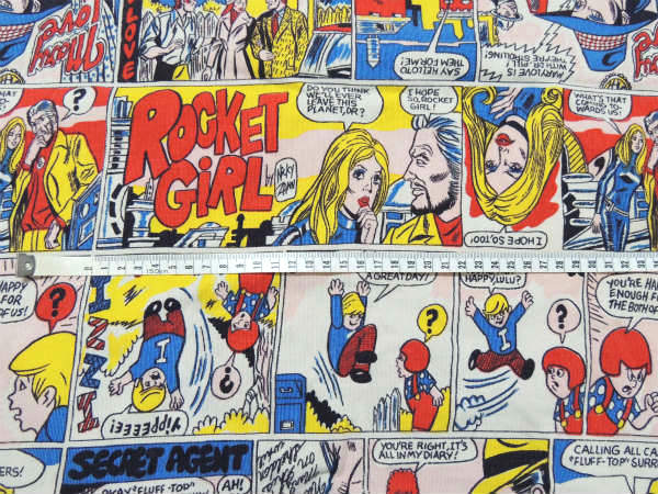 4種類のアメリカンコミック柄・ヴィンテージ・バッグ/ランドリーバッグ/布袋 USA