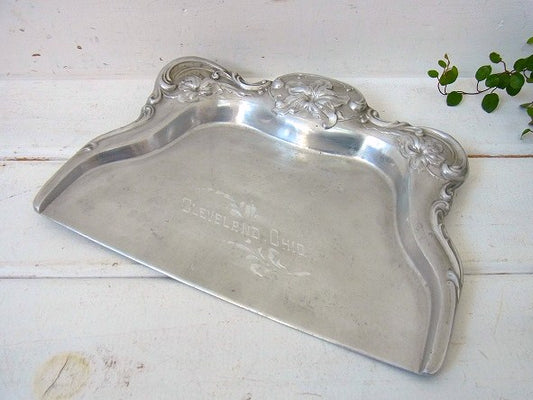 アルミ製・アンティーク・卓上ちりとり/塵取り/ダストパン　USA