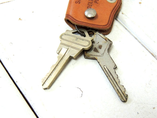 【1970's~・クライスラー・アメ車・コルドバ】ヴィンテージ・革・レザーキーケース・鍵2本付き