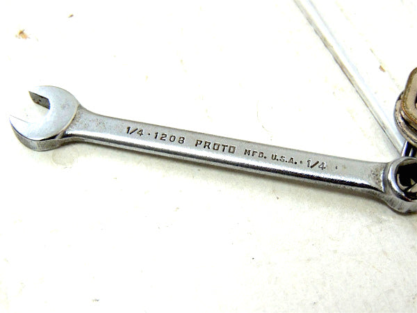 【PROTO・プロト・工業】ヴィンテージ・古鍵・コンビネーションレンチ付き・キーホルダーセット