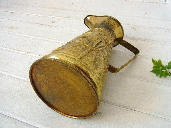 【Peerage】イギリス製・真鍮のアンティーク・ジャグ/水差し/ピッチャー