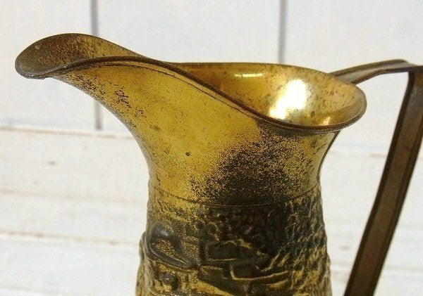 【Peerage】イギリス製・真鍮のアンティーク・ジャグ/水差し/ピッチャー