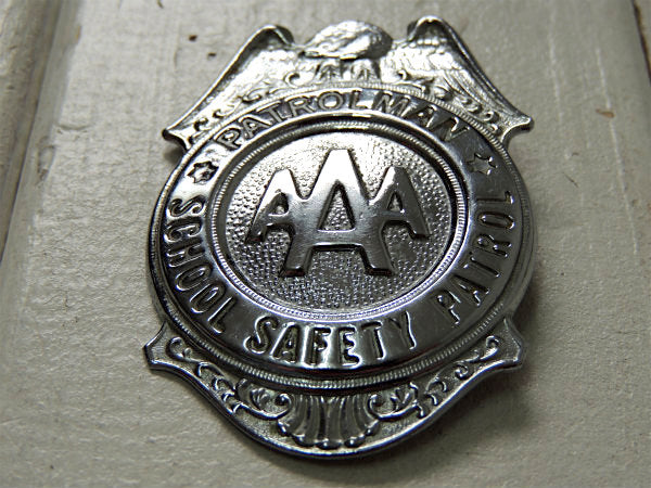 AAA・トリプルエー 1960's・アドバタイジング・ヴィンテージ・バッジ・パトロール・USA