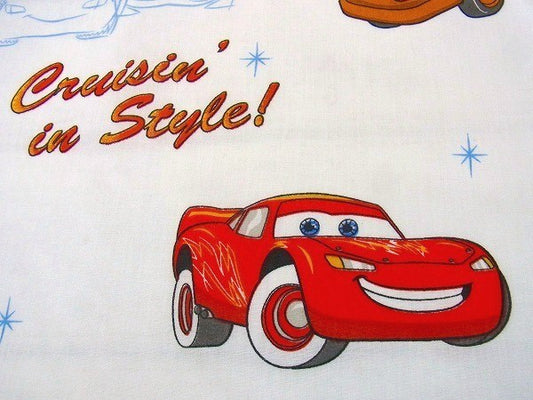 【カーズ】CARS・ライトニング マックィーン・ベビーサイズ・ユーズドシーツ(フラットタイプ)