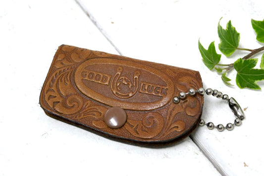 グッドラック カナダ カルガリー レザー・革 ヴィンテージ・キーケース カウボーイ&ロデオ