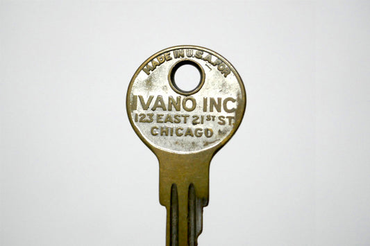 シカゴ IVANO 123 21 ST アンティーク・YALE・Key・古鍵・鍵・キー USA