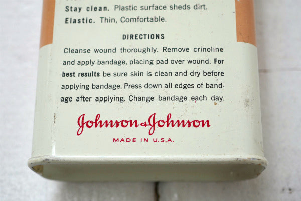 ジョンソン&ジョンソン 1940's~ バンドエイド ヴィンテージ ティン缶 ブリキ缶 USA