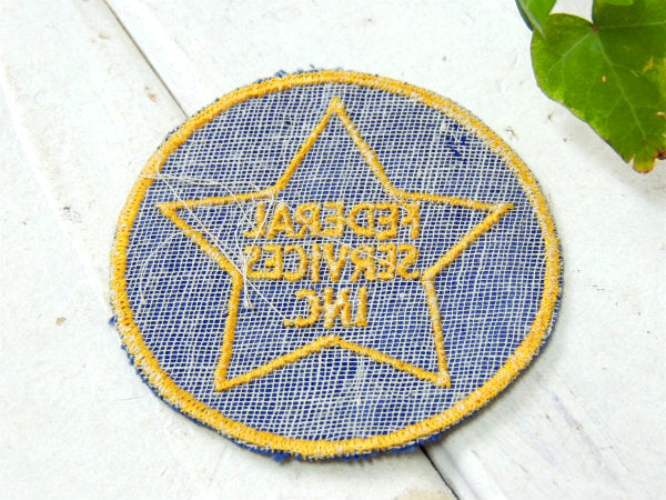 【★・FEDERAL SERVICES INC】ヴィンテージ・ワッペン・刺繍ワッペン・USA