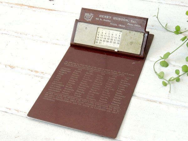 1952's HERTZ ハーツレンタカー・カレンダー付き・バインダー・アンティーク・工業系