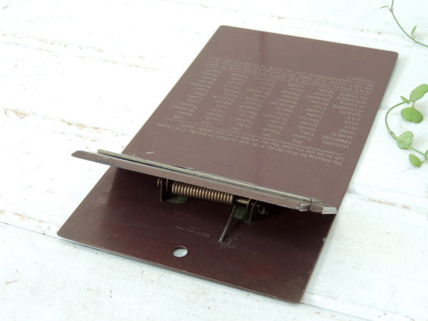 1952's HERTZ ハーツレンタカー・カレンダー付き・バインダー・アンティーク・工業系