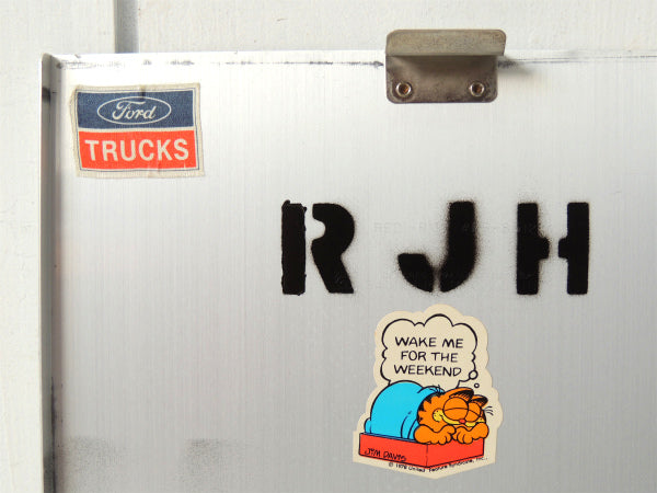 SAUNDERS 工業系・書類ケース付き・アルミ製・ビンテージ・バインダー クリップボード USA