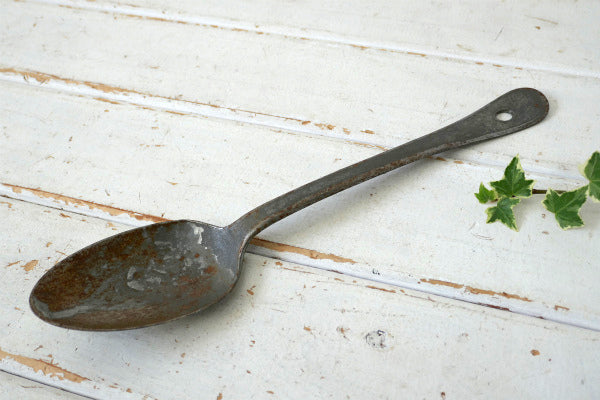 WBW ミリタリー WW1 メタル製 ロングハンドル ヴィンテージ スプーン アウトドア アメリカ軍