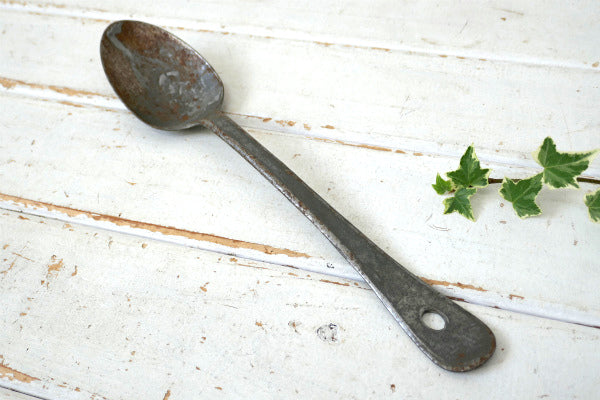 WBW ミリタリー WW1 メタル製 ロングハンドル ヴィンテージ スプーン アウトドア アメリカ軍