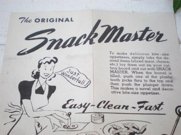 USA　Snack　Master・デッドストック・型抜き&カラフル楊枝セット