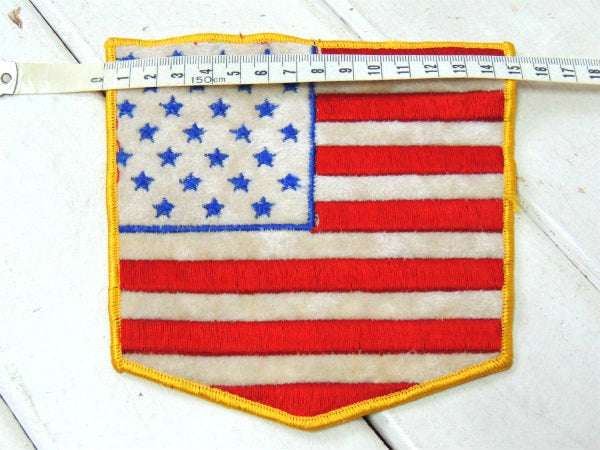★27星　アメリカ合衆国・星条旗・ビッグサイズ・ヴィンテージ・刺繍・ワッペン