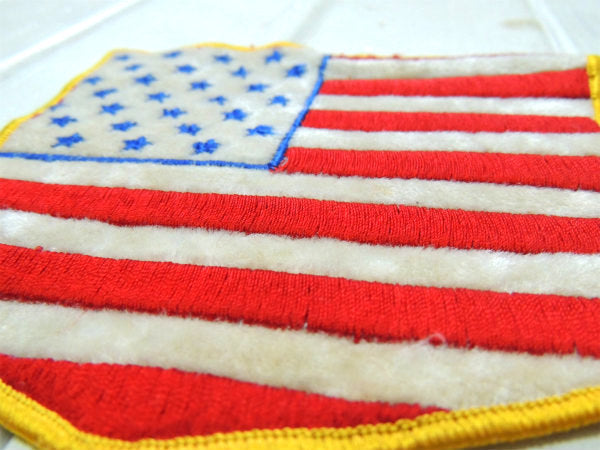 ★27星　アメリカ合衆国・星条旗・ビッグサイズ・ヴィンテージ・刺繍・ワッペン