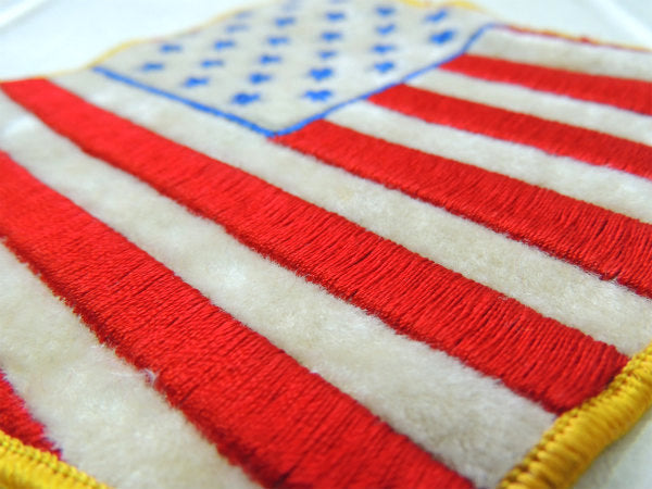 ★27星　アメリカ合衆国・星条旗・ビッグサイズ・ヴィンテージ・刺繍・ワッペン