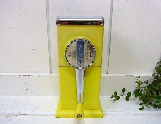 【ICE-O-MAT】50’s・イエロー・ヴィンテージ・アイスクラッシャー　USA