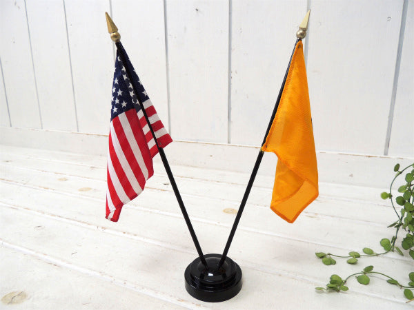 1975's ボーイスカウト CUB SCOUTS×星条旗 カブスカウト 50周年 記念 ヴィンテージ 卓上フラッグ ツインフラッグ 看板　サイン