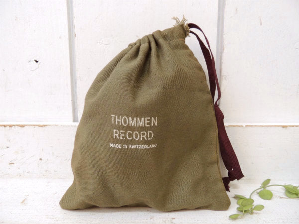 【THOMMEN RECORD】スイス製・ヴィンテージ・リール袋/布袋