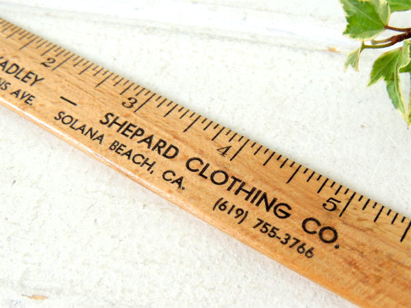 【SHEPARD CLOTHING/NY/CA】木製・ビンテージ・定規/ルーラー/アドバタイジング