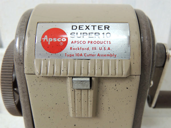 【Apsco DEXTER SUPER 10】USA!ヴィンテージ・ペンシルシャープナー/鉛筆削り
