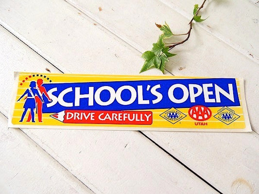 【AAA/トリプルエー/オートーモービル/カリフォルニア】ヴィンテージ・ステッカー・DRIVE