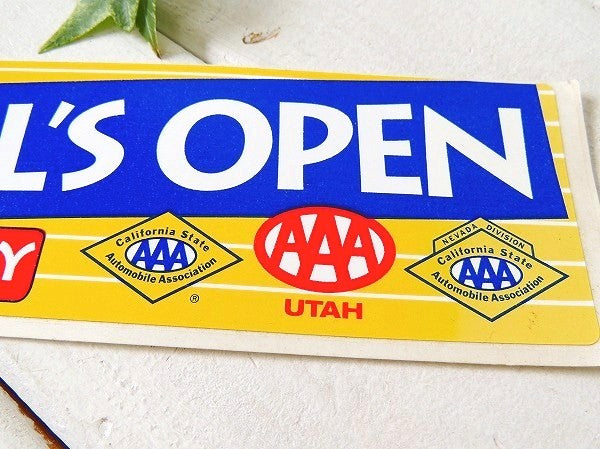 【AAA/トリプルエー/オートーモービル/カリフォルニア】ヴィンテージ・ステッカー・DRIVE