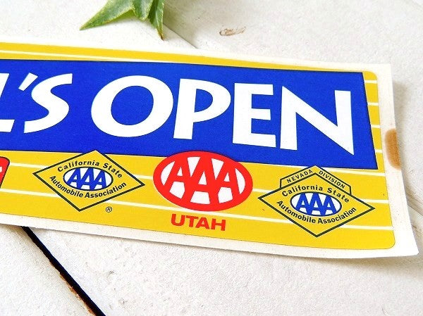 【AAA/トリプルエー/アメリカ自動車協会/カリフォルニア】ヴィンテージ・ステッカー・DRIVE