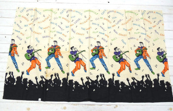 【エルヴィス プレスリー】ロックンロール・デッドストック・50'sヴィンテージ・生地・ファブリック