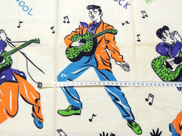 【エルヴィス プレスリー】ロックンロール・デッドストック・50'sヴィンテージ・生地・ファブリック