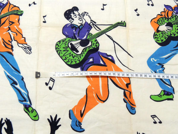 【エルヴィス プレスリー】ロックンロール・デッドストック・50'sヴィンテージ・生地・ファブリック