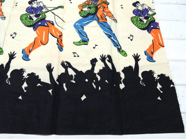 【エルヴィス プレスリー】ロックンロール・デッドストック・50'sヴィンテージ・生地・ファブリック