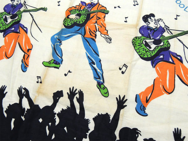 【エルヴィス プレスリー】ロックンロール・デッドストック・50'sヴィンテージ・生地・ファブリック