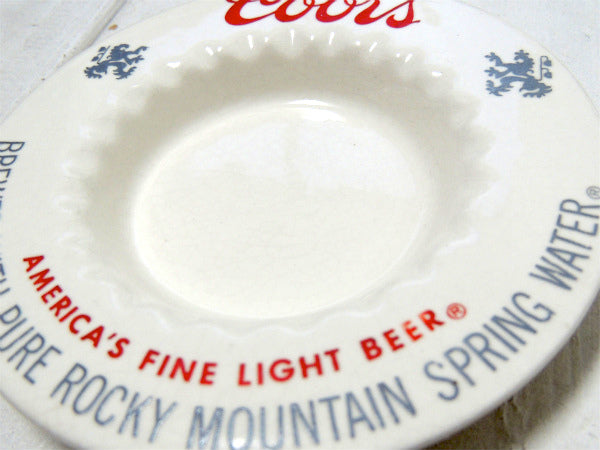 【Coors・クアーズ・ビール】ヴィンテージ・陶器製・灰皿 /アシュトレイ/アドバタイジング