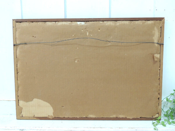 1912s~ 48星・波打ち 星条旗 アンティーク・アメリカ 国旗・イーグル・アートフレーム・USA