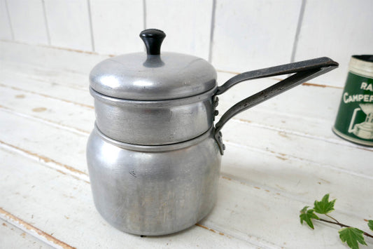 WEAR EVER ウェアエバー 50s ヴィンテージ ダブルボイラー 2段鍋 キャンプ アウトドア USA