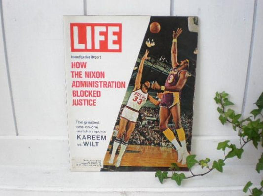 ライフ USA　ヴィンテージ 雑誌・LIFE・1972/3/24 アメリカンビンテージ バスケットボール
