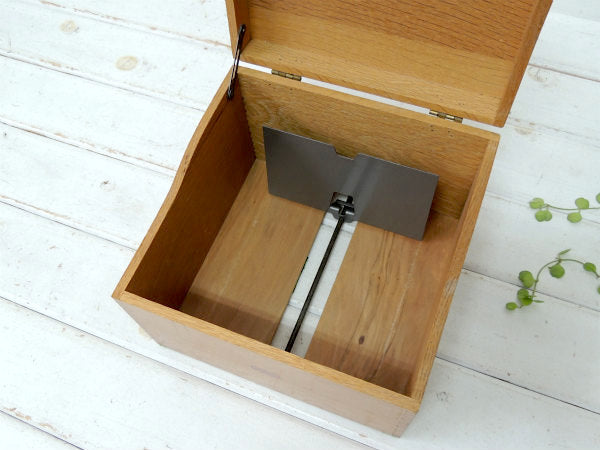 【Weis】USA!組木の木製・アンティーク・ファイルホルダー/書類ケース/カードボックス