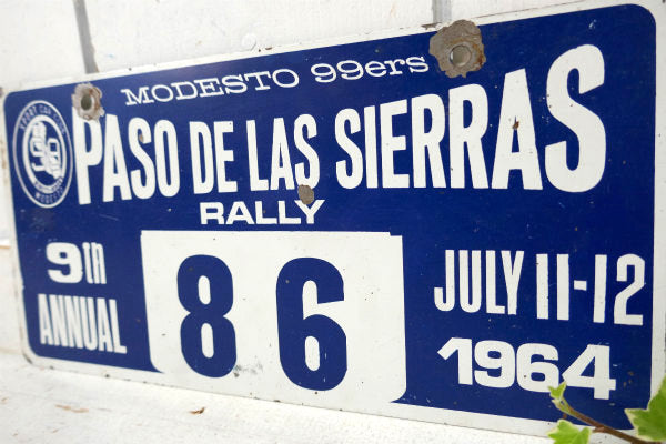 1964's カリフォルニア MODESTO ヴィンテージ・ナンバープレート カーライセンス USA