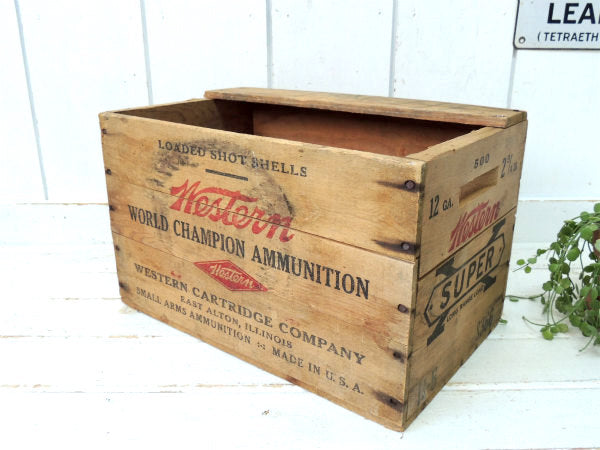 【Western・SUPER】1940's~弾薬・アンティーク・ウッドボックス・木箱 USA