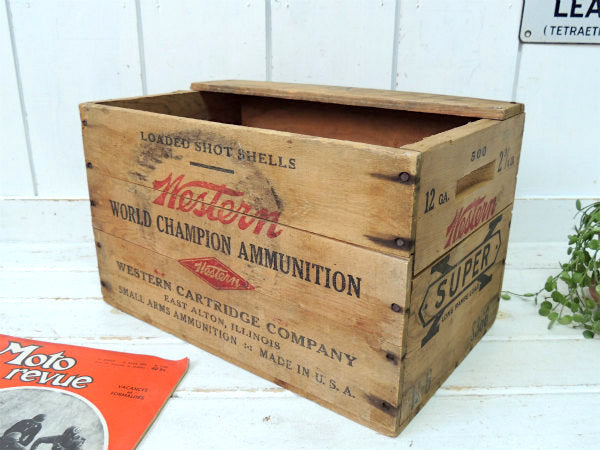 【Western・SUPER】1940's~弾薬・アンティーク・ウッドボックス・木箱 USA
