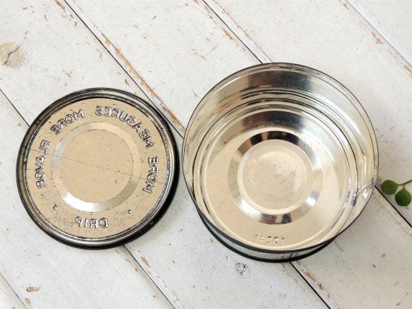 【MJB】ブリキ製・フタ付き・ヴィンテージ・コーヒー缶 ガーデニング USA