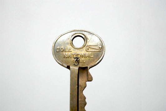 COLE NATIONAL・真鍮製・Key 古鍵・3刻印・USA・アンティーク・キー・英数字