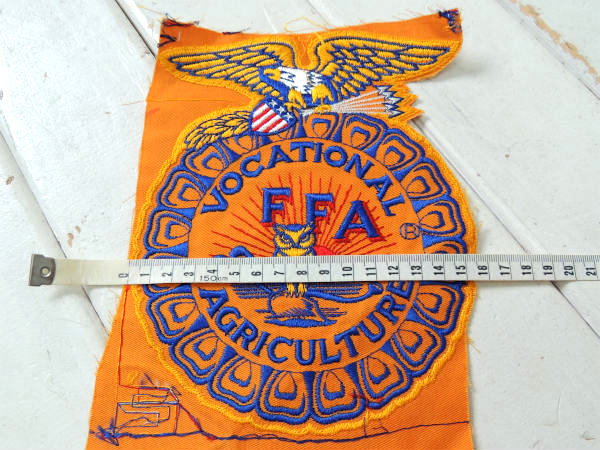 【FFAエンブレム・青年組織】USA・イーグル&ふくろう・ヴィンテージ・刺繍ワッペン・リメイク用